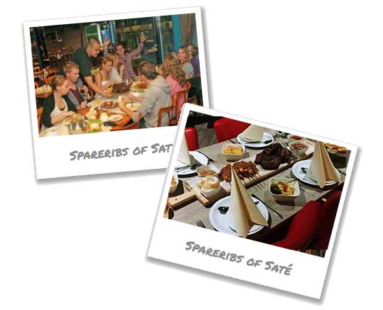 Spareribs of Saté menu