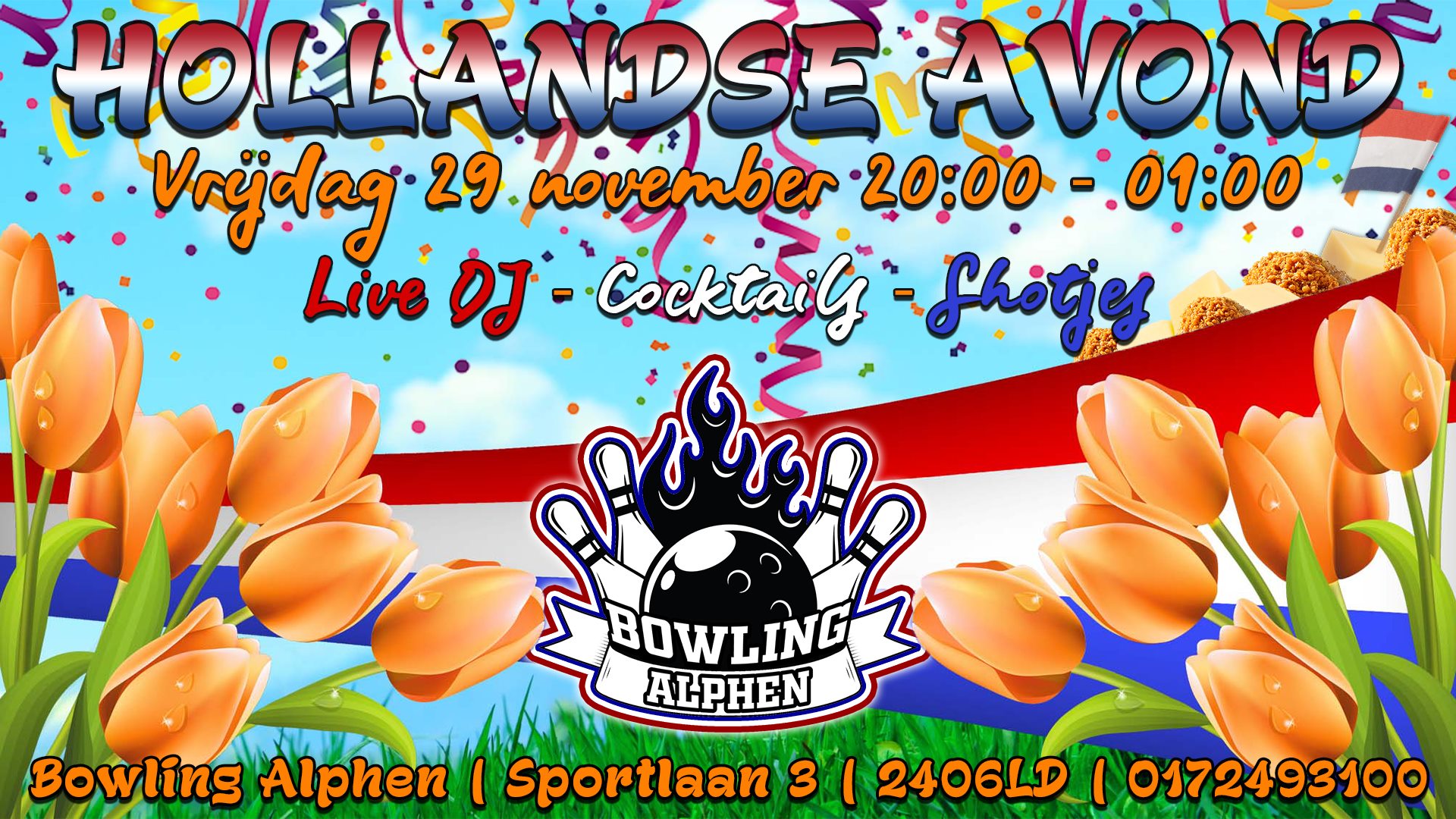 Evenement Hollandse avond, trek je klompen maar uit de kast Evenement Hollandse avond, trek je klompen maar uit de kast